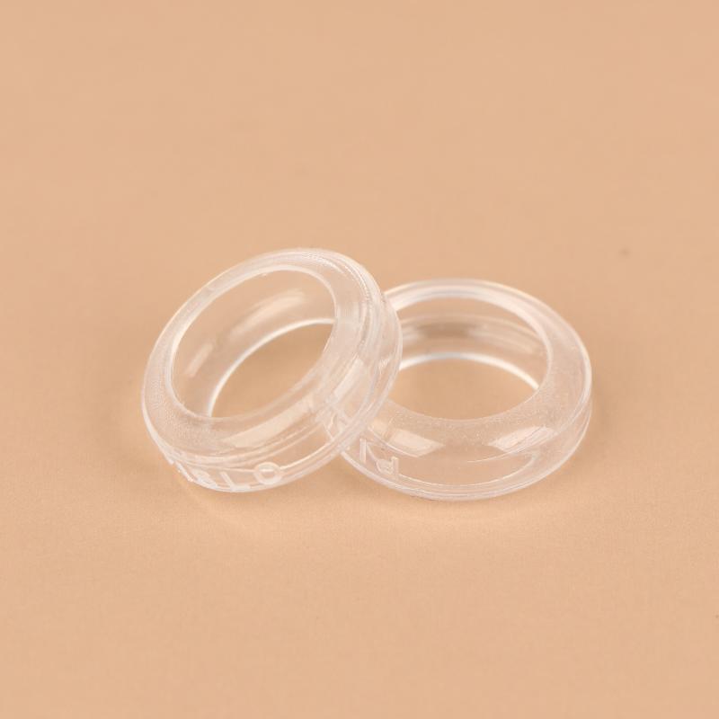 1Pair Medical-grade Fully Transparent Liquid Silicone Sleeves ST Series High-definition Flat-head Plugs