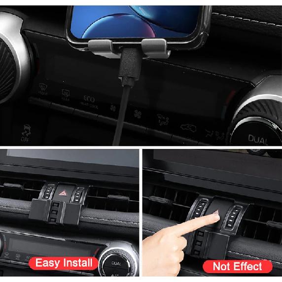 Suport Telefon Auto Gravitațional Suport Dedicat Clip Clește pentru Gura de Ventilație Suport Telefon Mobil pentru Accesorii Toyota RAV4 2019 2020 2021 2022