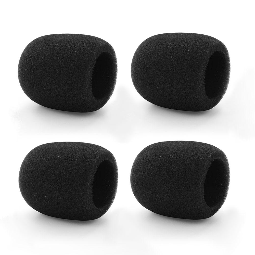 4PCS Microphone Foam Covers, Thick Handheld Stage Microphone Cover Foam Karaoke DJ Microphone Covers Disposable