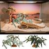 Fake Plants For Reptiles Fake Realistic Greenery Bearded Dragon Artificial Leaves For Freshwater Desert Fish Turtle Betta Gecko