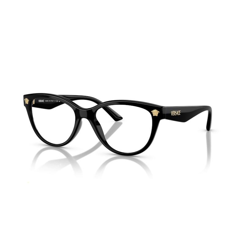 Versace [Available prescriptions] 3365U design retro literary plate square optical frame male and female 0VE3365U-GB1-Black 54 brand limited чёрный