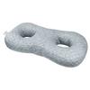 Two Ear Holes Ear Piercing Pillow Cotton Filling Ergonomic Curved Side Sleeping Pillow Breathable Comfortable