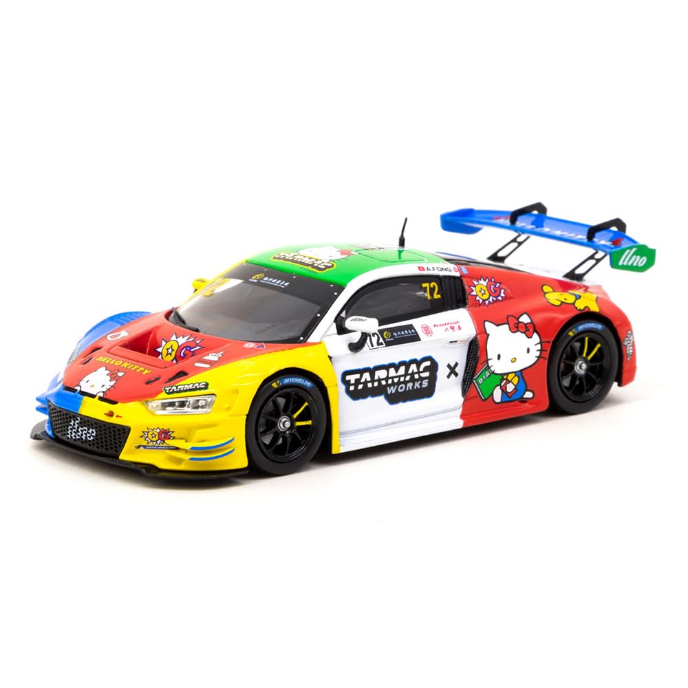 Tarmac Works R8 LMS GT3 Evo II Adageant von Uno Racing Macau GT Cup Series Diecast Model Car #72 (2022) "Hobby43 1/43 T43-027-22MGP72"