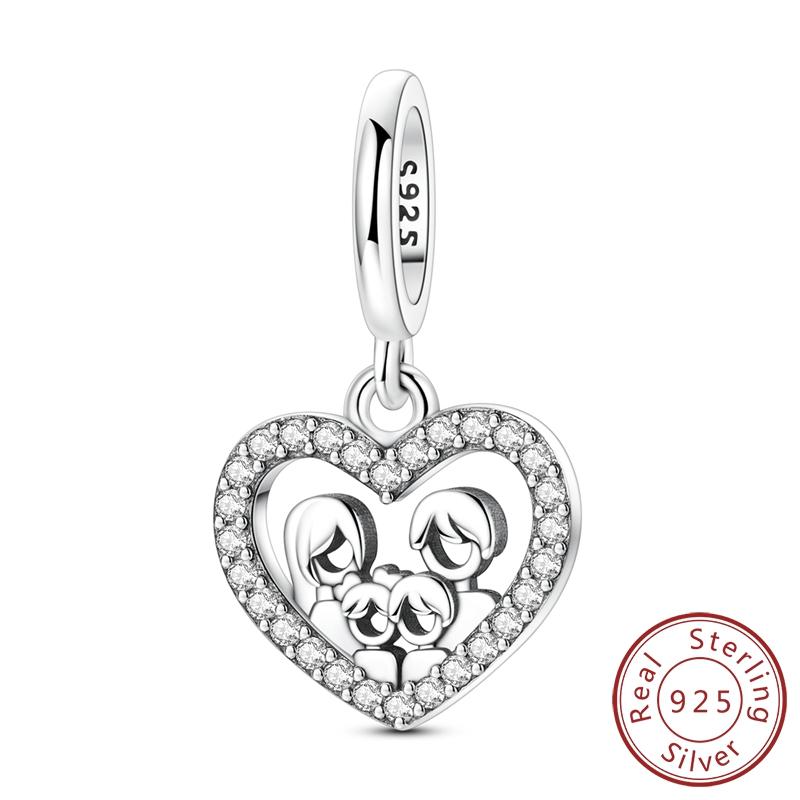 

Original Charm Family Copper Charm Fit Bracelet Making For Woman Fine Jewelry