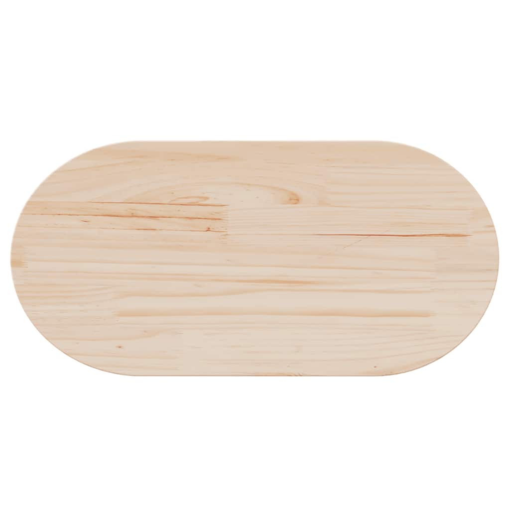 Vidaxl Blat Stołu, 60X30X2,5 Cm, Lite Drewno Sosnowe, Owalny