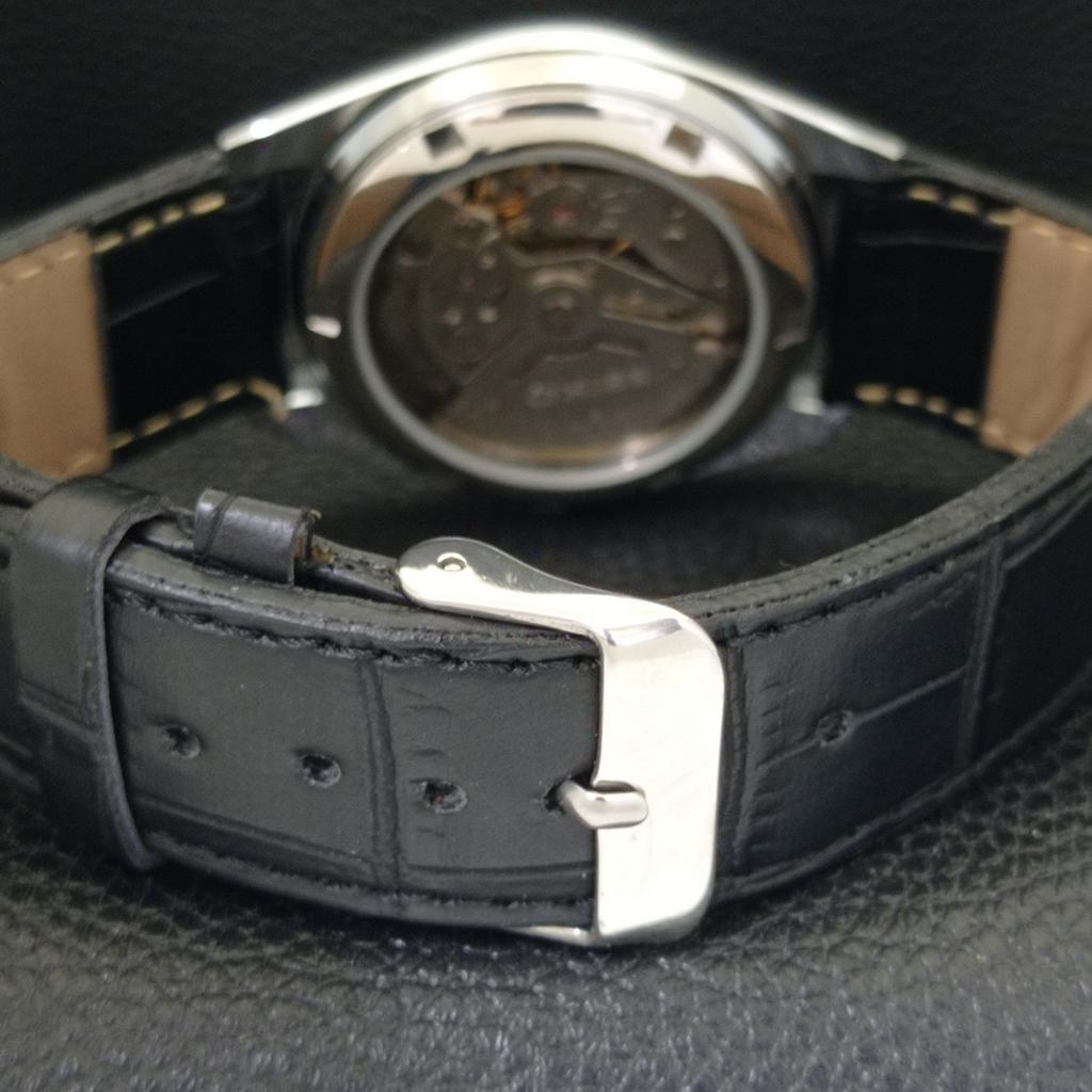 REFURBISHED VINTAGE SEIKO 5 AUTOMATIC 6309A JAPAN MENS BLACK WATCH a701732-5 R206c-a701732