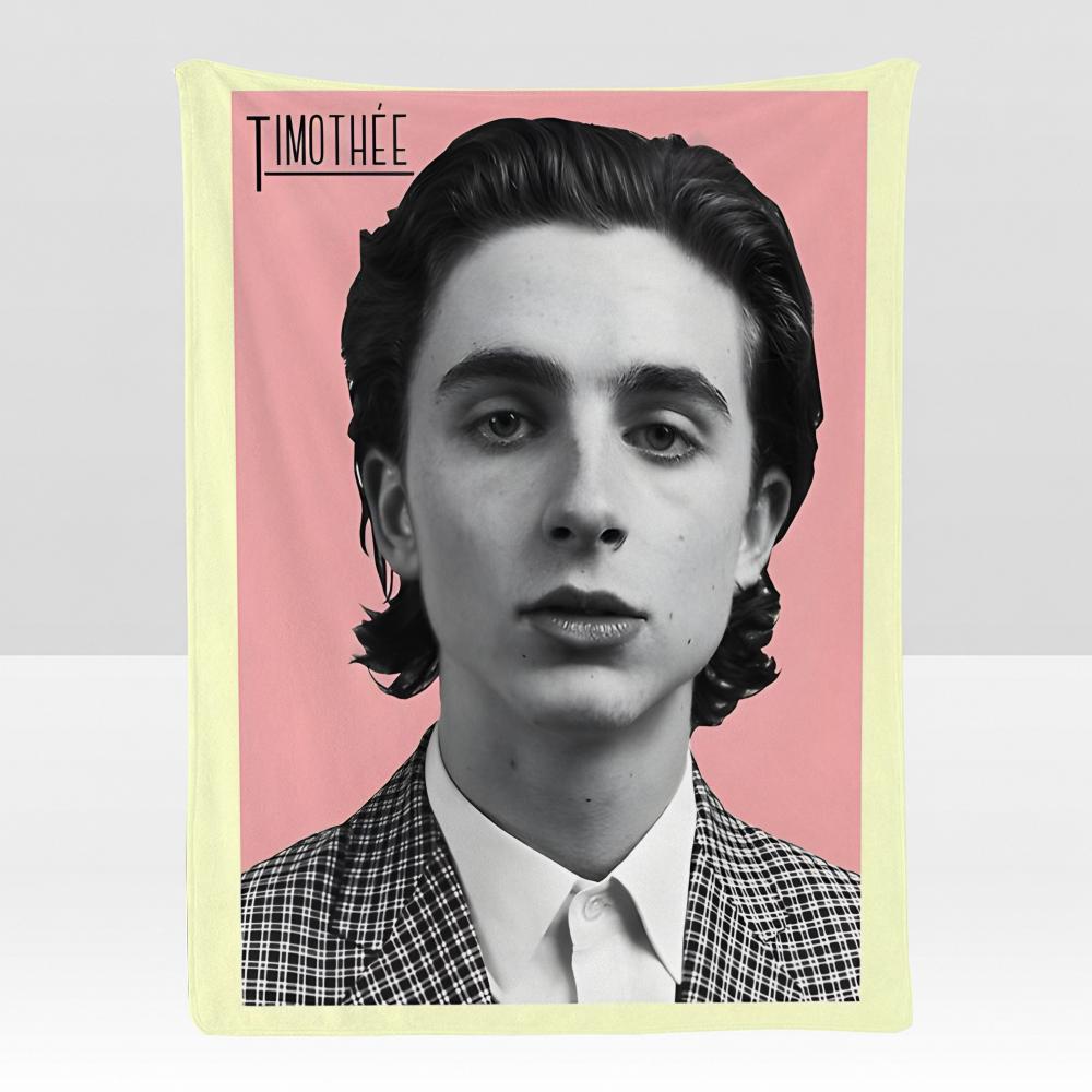 actor TTimothee CChalamet Throw Soft Flannel Blanket for Bed Bedroom Sofa Picnic Throw Skinfriendly Breathable Gift Cover