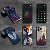 Band C-Coldplay Handyhülle Für iPhone 17,16,15,14,13,12,11,Pro,Max,Plus Schwarze Weiche Hülle
