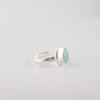 Aqua Chalcedony Gemstone 925 Sterling Silver Statement Jewelry Designer Ring For Wedding Gift RR-76-20