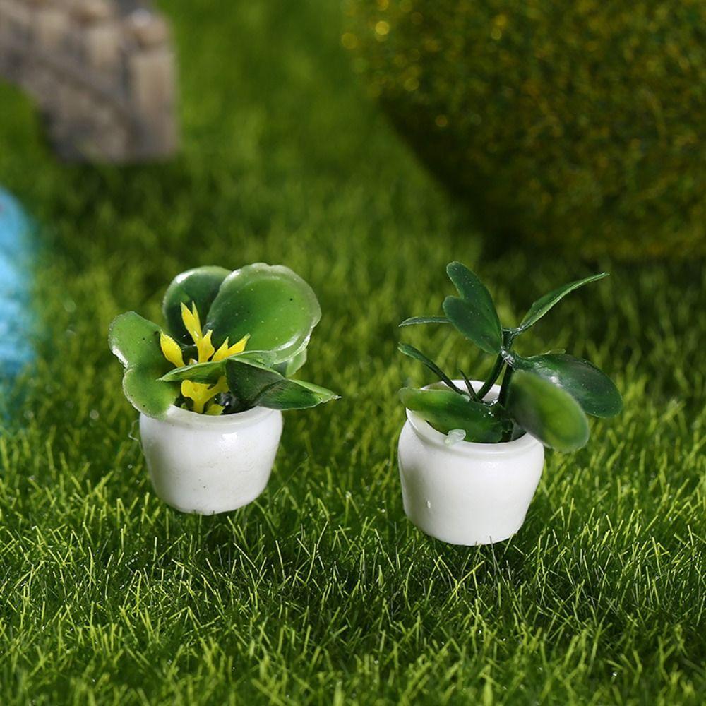 1:12 Dollhouse Simulation Potted Plants Simulation Plants Dollhouse Green Plant  Kids Gift