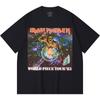 Camiseta Heavy Metal 100% Algodão 230 Gsm Estampa de Banda de Rock Música Popular Unissex Camiseta de Algodão Pesado
