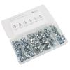 110Pcs T Nuts 1 4in 5 16in 3 8in Steel Corrosion Resistant Galvanized Rustproof Pronged Tee Nut