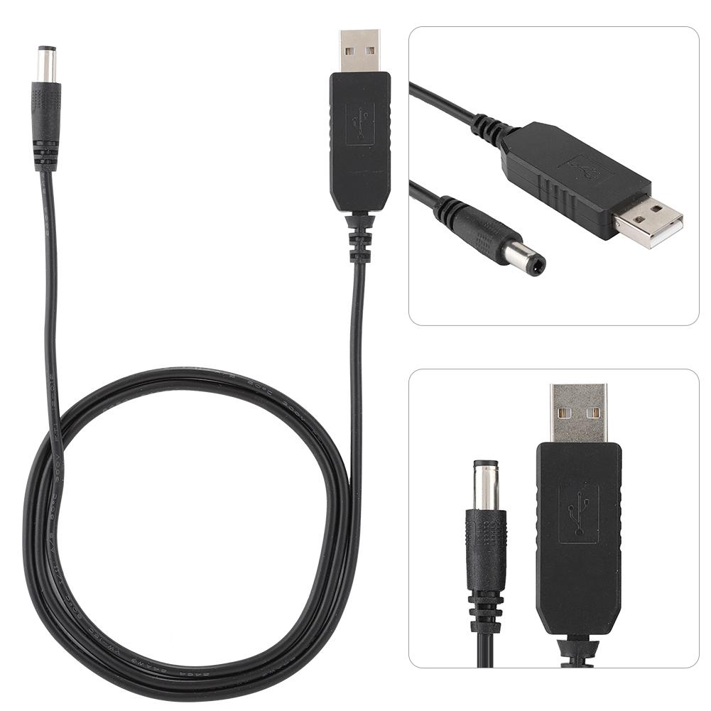 USB auf 5,5 mm x 2,1 mm Schnittstelle, 5 V auf 12 V Boost-Leitung für Schreibtischlampen, Router, Modems