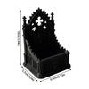 Elegant Dark Aesthetic Organiser Box With Detailed Skeleton Relief For Collectibles Display Storage Container