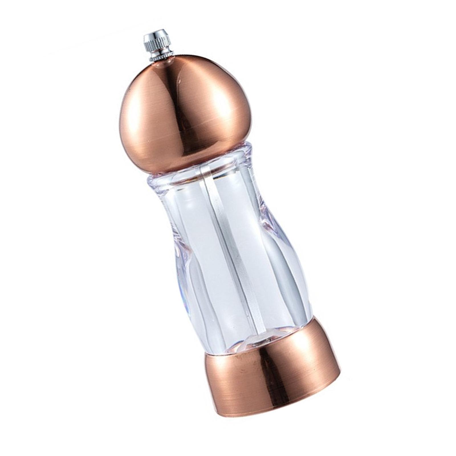 

Ручная пластиковая мельница Простая в использовании мельница для соли и перца для любителей кулинарии Инструмент для измельчения специй Кухонная утварь розового золота