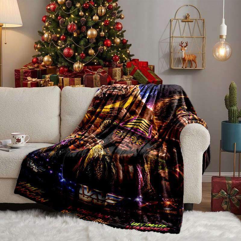 Coperta da Wrestler Hogan Guerriero Fulmineo Leggera Coperta Ideale per il Letto Perfetta per Viaggi, Campeggio, Soggiorni, Uffici, Divani, Regalo di Natale per Appassionati