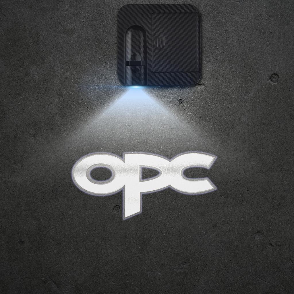 1/2PCS GTC OPC Car Door Welcome Lights Projector Logo Wireless Sensing For Opel Insignia Corsa Adam Astra Mokka Vauxhall