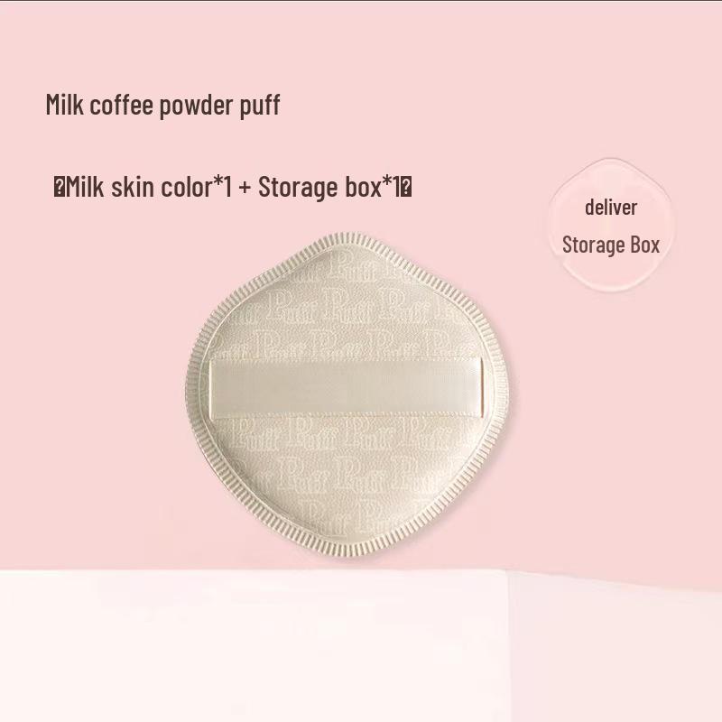 Gąbeczka do makijażu z pianką marshmallow o smaku kokosowym - Podwójne zastosowanie, Nie wchłania pudru, Mokra/Sucha gąbeczka