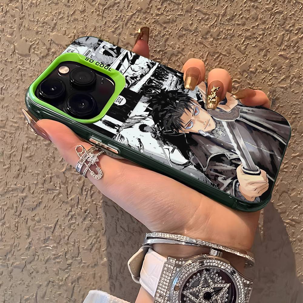 Anime Chihiro Rokuhira Phone Case For IPhone 17 16 15 14 13 12 11 Plus Pro Max Multicolor Aurora Laser Shockproof Funda Cover