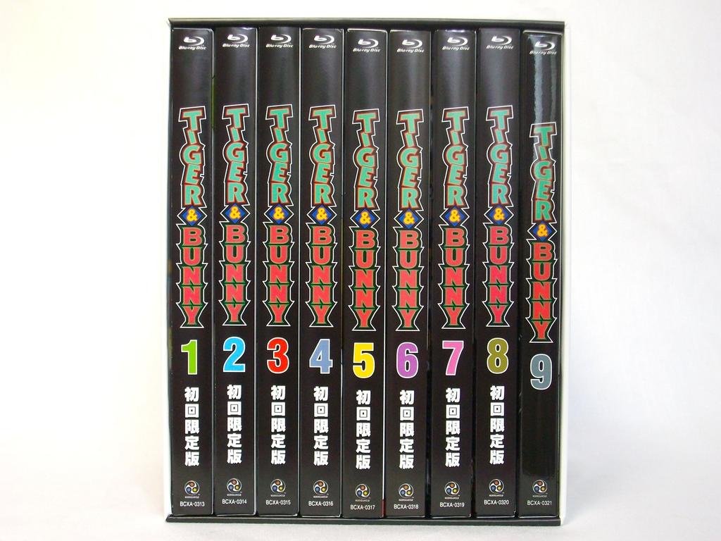 TIGER & BUNNY (Tiger & Bunny) First Press Limited Edition Blu-ray Complete 9-Volume Set