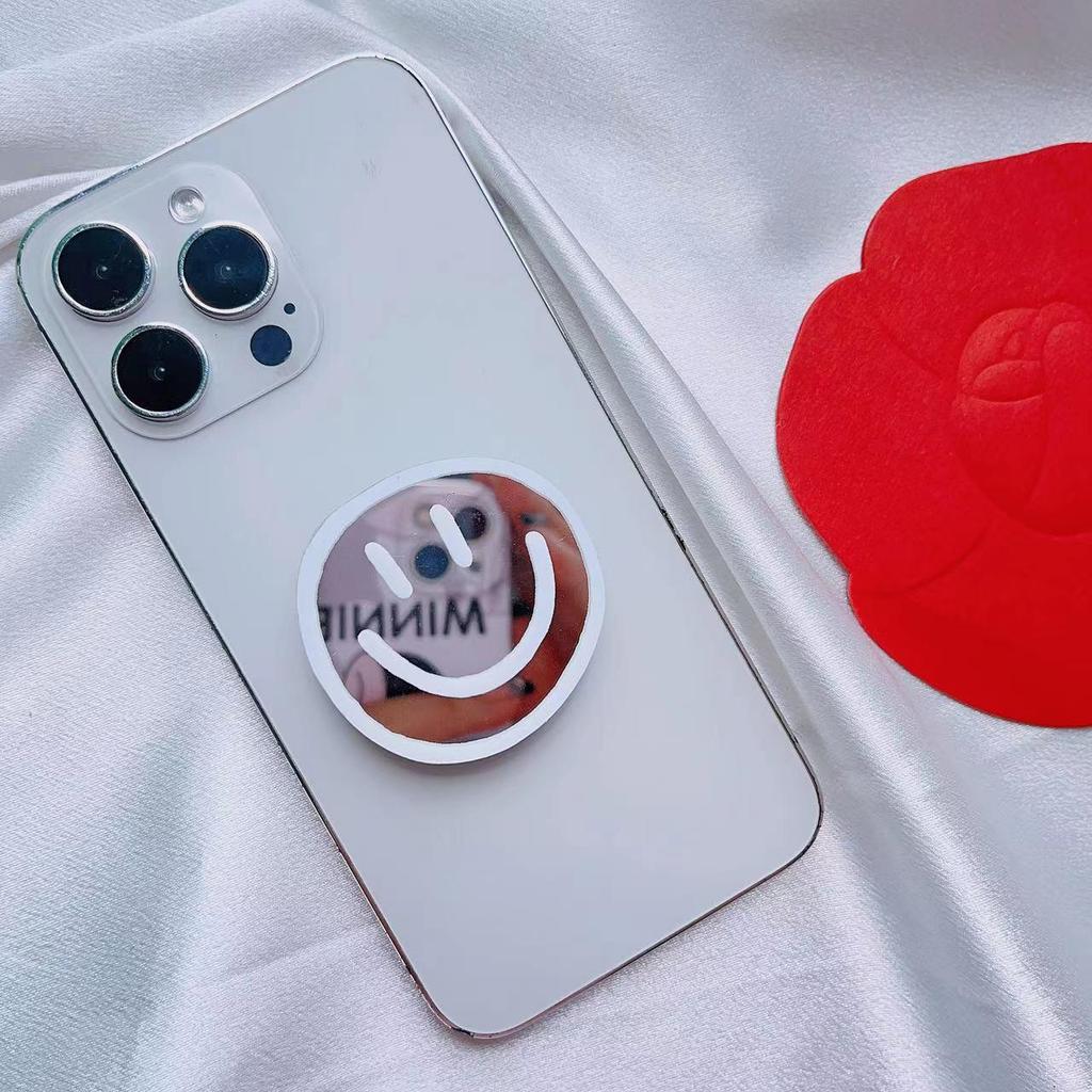 Smiley Face Faltbarer Handyhalter & Spiegel