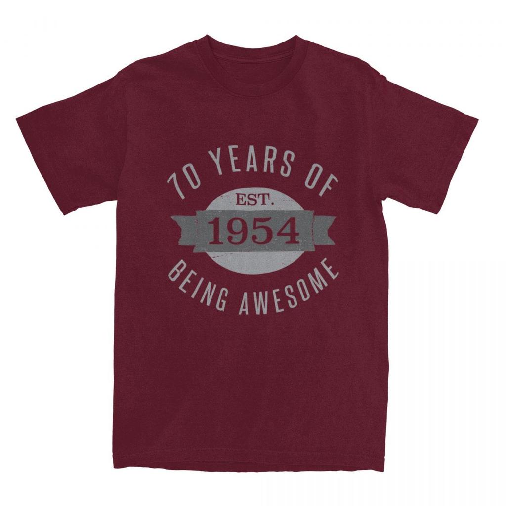 70 Aged 70th Birthday Est Born In 1954 for Men Women T Shirt Present for 70 Stuff Funny Tees T-Shirt Cotton Summer Clothes