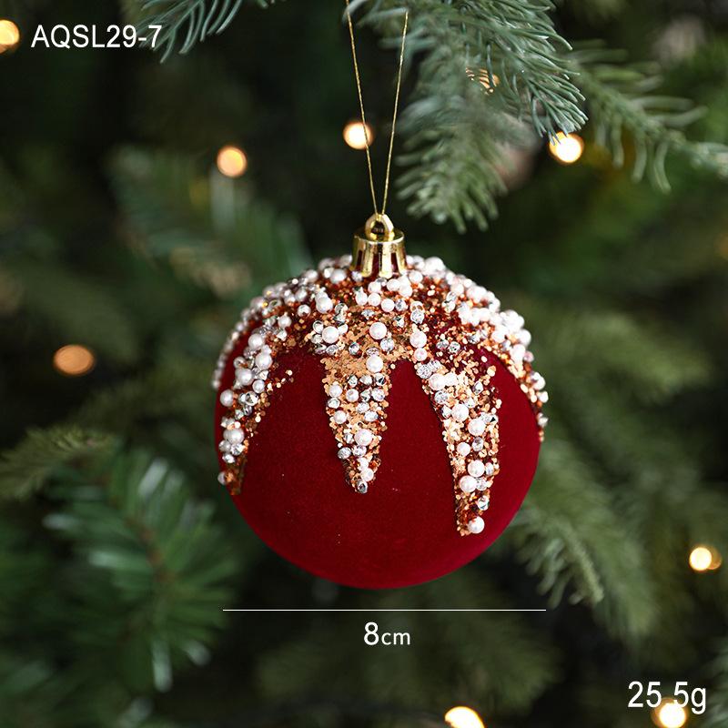 Plastic Christmas Ornament Burgundy Christmas Ball Ornament Christmas Tree Hanging Ornament Plastic For Mantel Wreath Home