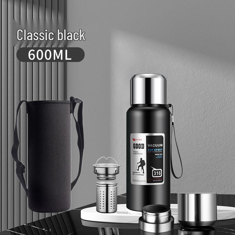 Large Portable 316 Stainless Steel Thermos Kettle - Vacuum Insulated Travel Mug