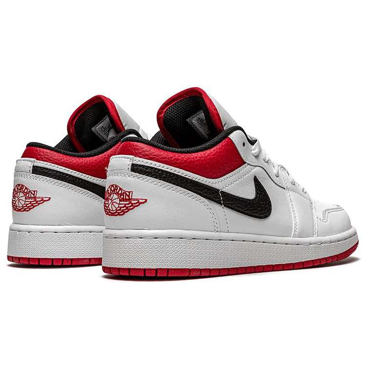 New Jordan Kids Air Jordan 1 Low 'White/Gym Red' Sneakers 553560-118
