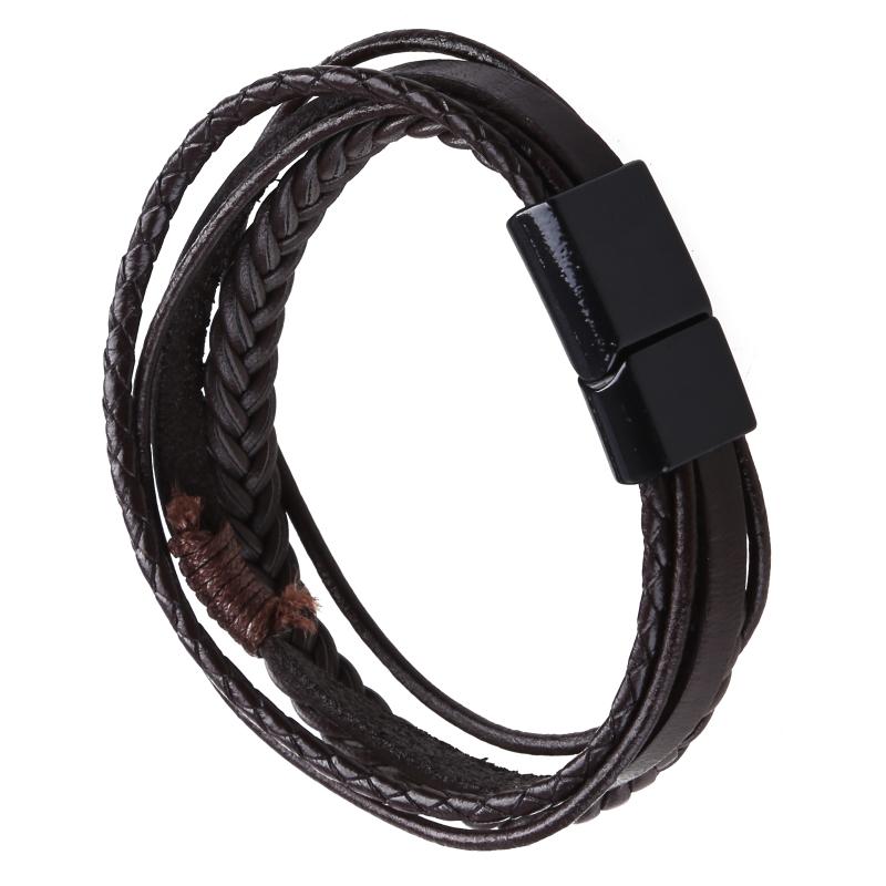 Fashion Leather Rope Hand-Woven Bracelet Men's Bracelet Ethnic Style Jewelry For Women Men Handmade Friendship Gifts
