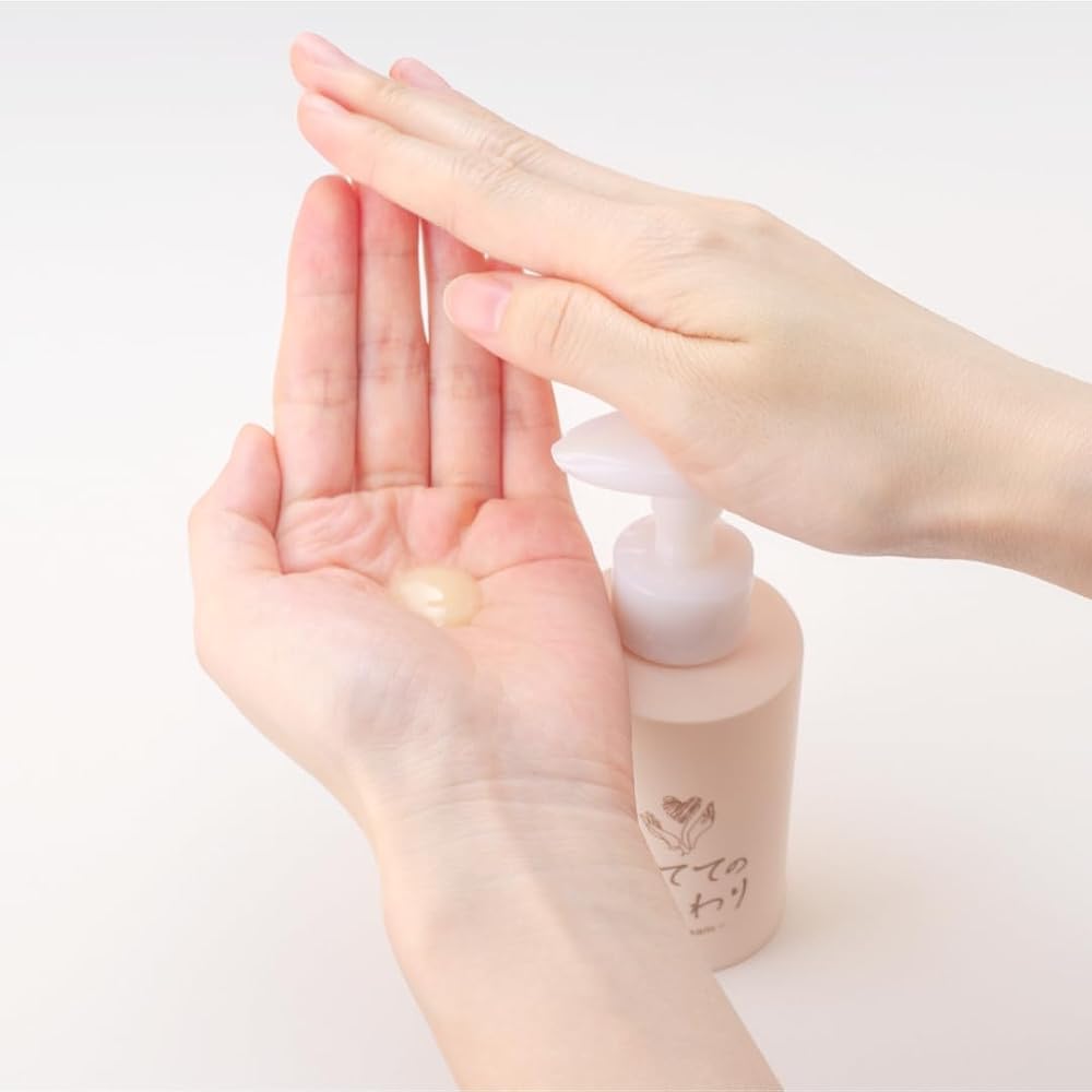 Japanese Product Ote-te no Itawari Hand Cream 100g with Equol, Ceramide, Squalane, Jojoba Oil, Moisturizing, Pump Type, Made in Japan