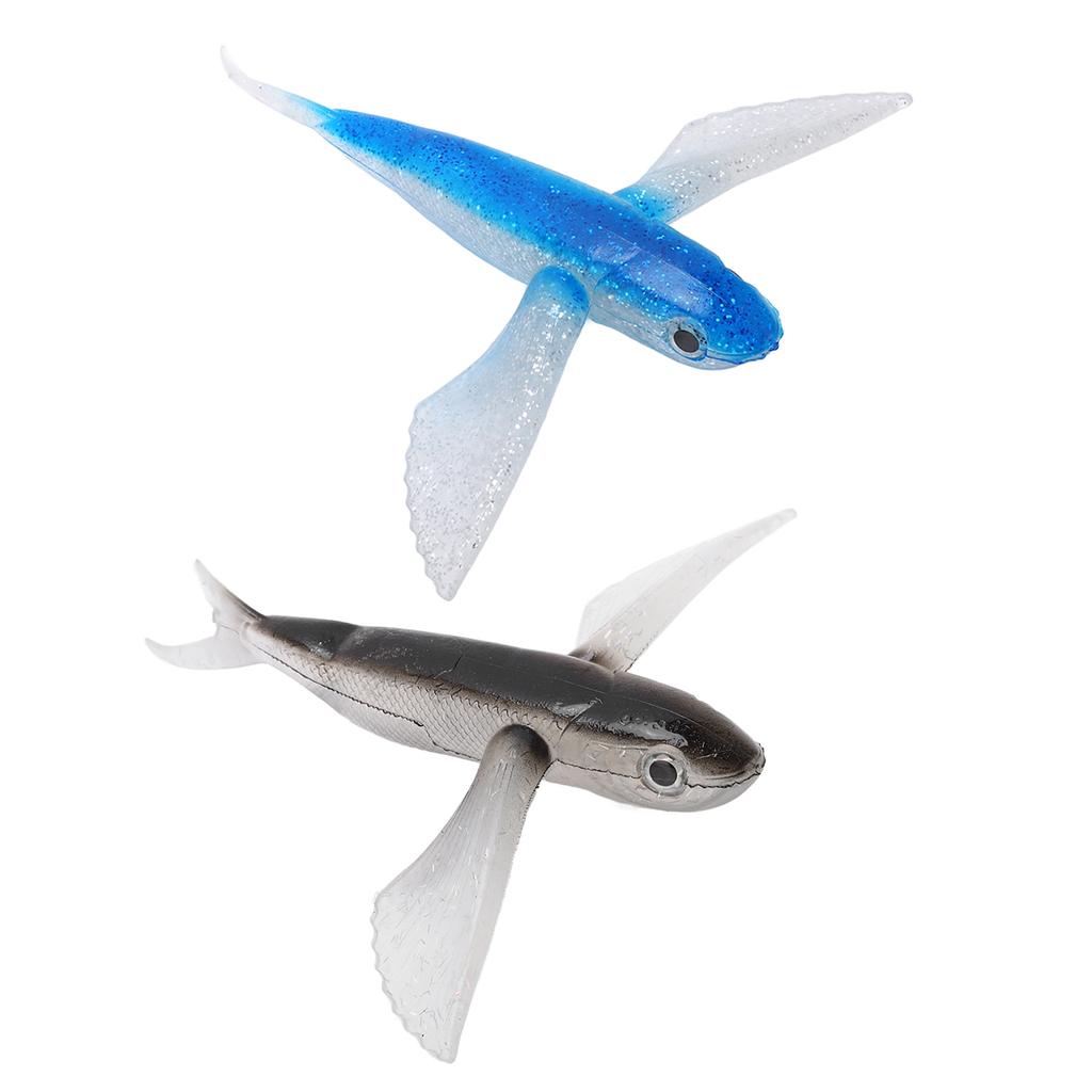 Fishing Lure Flying Fish Shape Artificial Lure Soft Silicone Lure for Seawater Boat Fishing