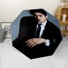 Cha Eun woo Theme Automatic Umbrella, Lightweight & Portable, 8 Rib, Perfect for Outdoor Travel, Birthdays, Christmas, Gifts.