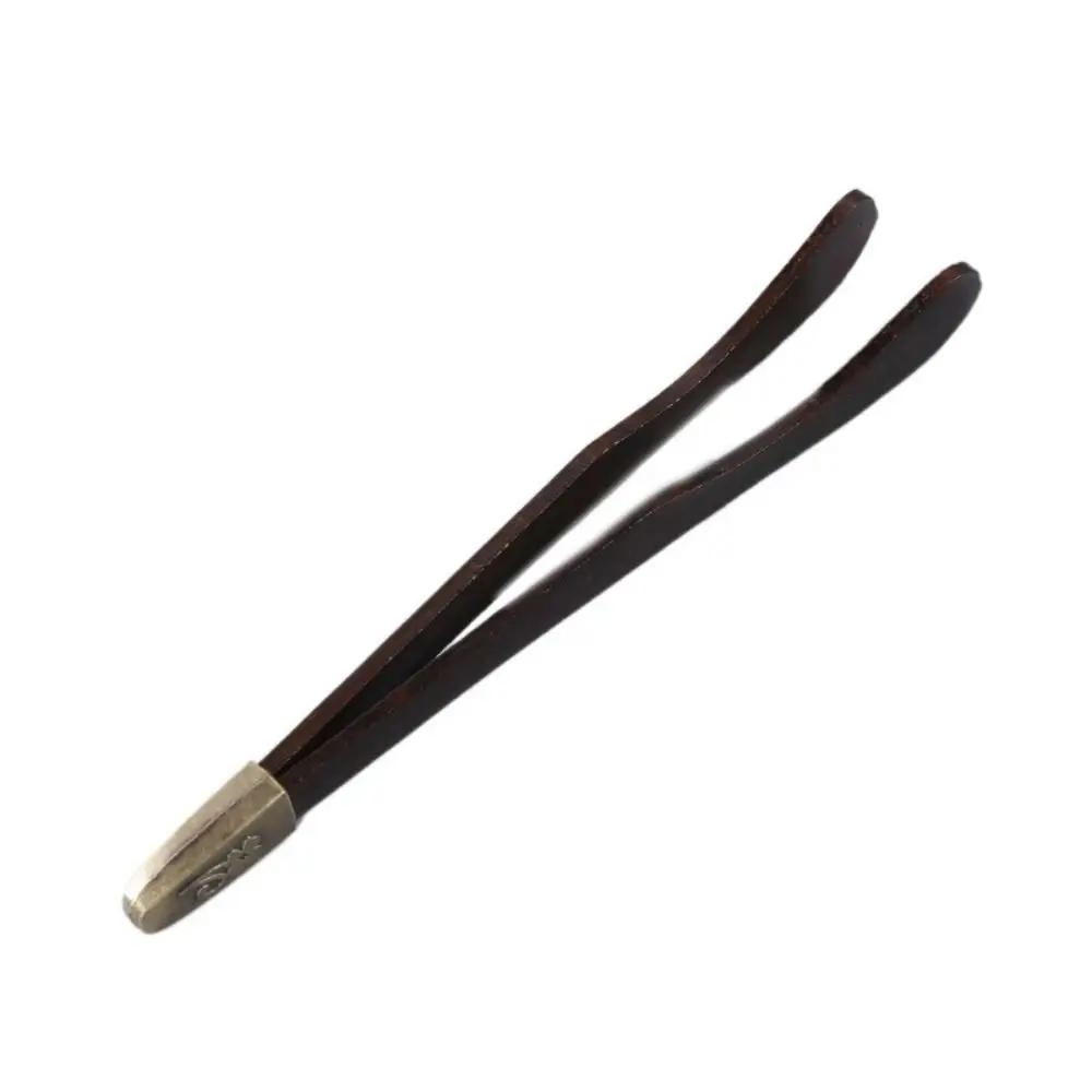 7 Styles Bamboo Wood Tea Clip Ebony Food Tongs Barbecue BBQ Bread Clamp Fruit Salad Non-slip Clip Tongs Tea Ceremony Accessories