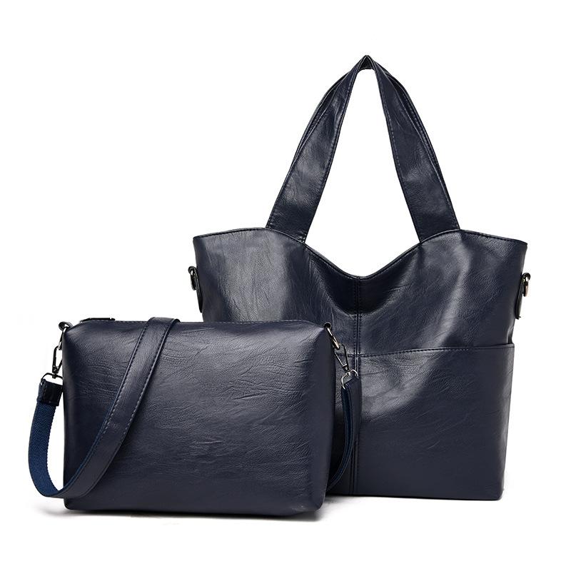 High-quality Soft Leather Women's Handbag Large Capacity Mid-bag Inner Liner Can Be Used Separately for Autumn and Winter New Women's Bag