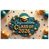 Congrats Background Balloon Decor Graduation Celebration Banner Graduation Decoration Display Elegant Design For Graduation