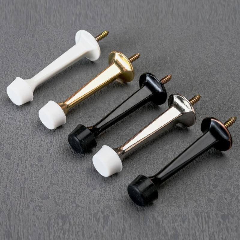 Zinc Alloy Door Stoppers Wall Mounted Door Stop Protectors Wall Protectors Door Hardware for Indoor Outdoor Enduring