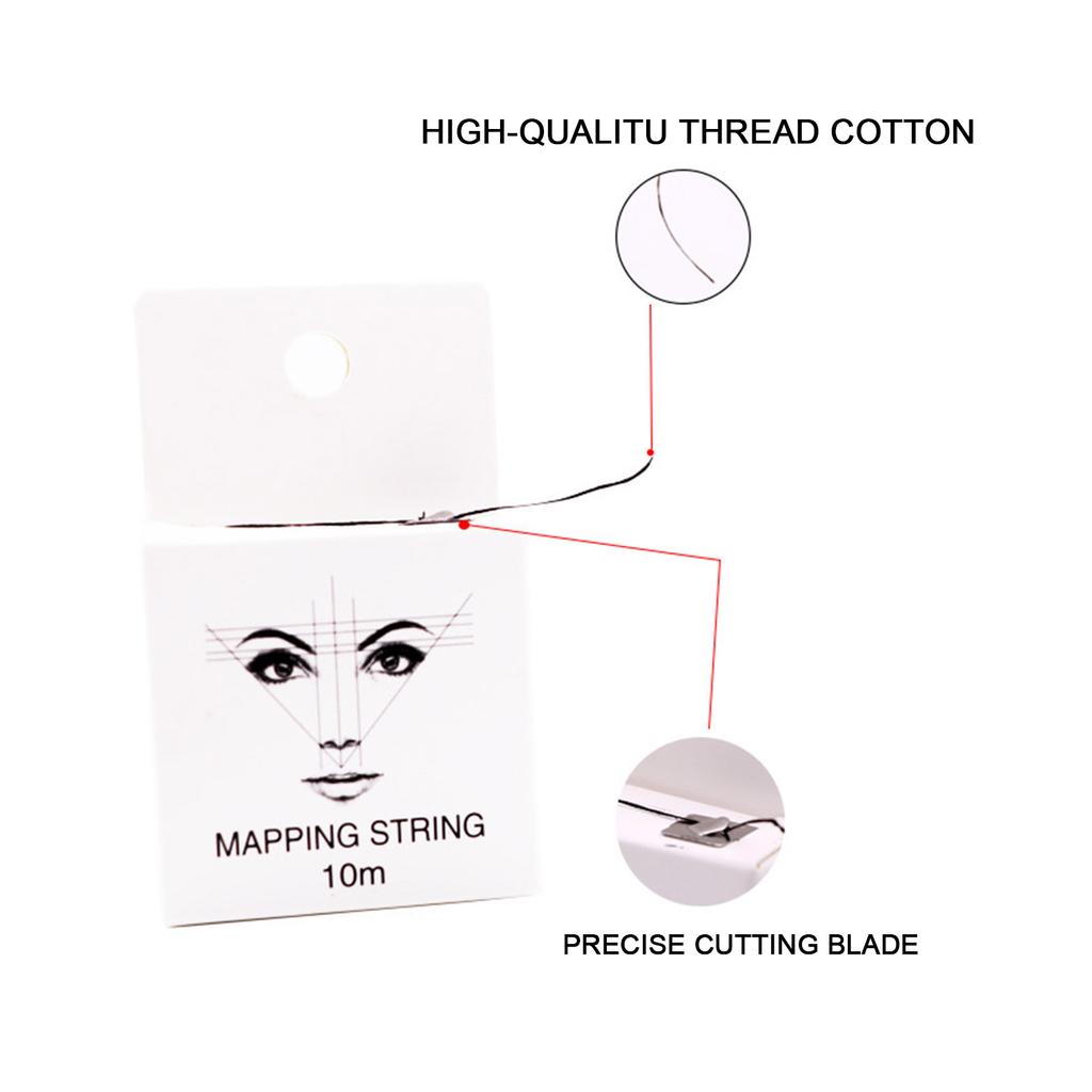 10m νήμα τατουάζ Μαρκαδόρος φρυδιών Νήμα τατουάζ Φρύδια σημείο προ-μελάνης χαρτογράφησης νήμα φρυδιών