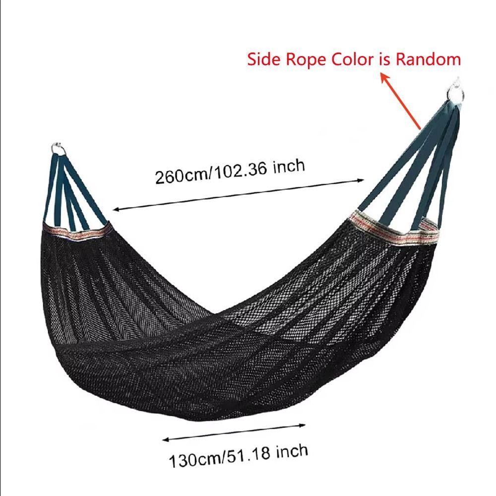 Cooling Mesh Hammock Portable Outdoor Camping Swing Sturdy Ice Silk Hanging Bed  Balcony