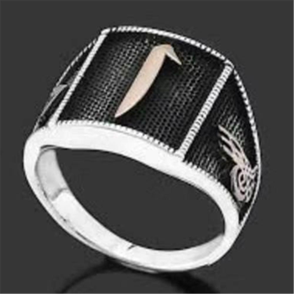 Европейское и американское геометрическое мужское кольцо 6