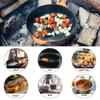 Outdoor Cooking 3-4 Person Picnic Set Pot, Hard Alumina Portable Boiling Water, Tea Frying Pan, Barbecue Meat Camping Pot