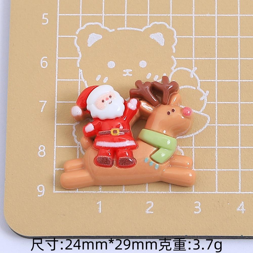 5Pcs New Cute Christmas Collection Flat Back Resin Cabochons Scrapbooking DIY Jewelry Craft Decoration Accessories