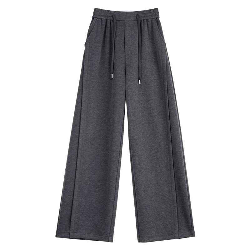 FAESSLIN Silk Wool Blend Drapey Wide-Leg Pants