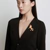 Animal Eco-friendly Foil Unicorn Brooch