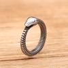 Vintage Simple Norse Ouroboros Rings For Men Women Stainless Steel Punk Biker Animal Snake Ring Fashion Jewelry Gifts