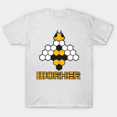 T Shirt Women Worker Bee Harajuku Print Kawaii Tshirt Summer Short Sleeve Female T-Shirt Top Tee