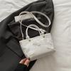 Super fire niche embroidered bag women's 2025 new summer versatile messenger bag fashionable portable bucket bag