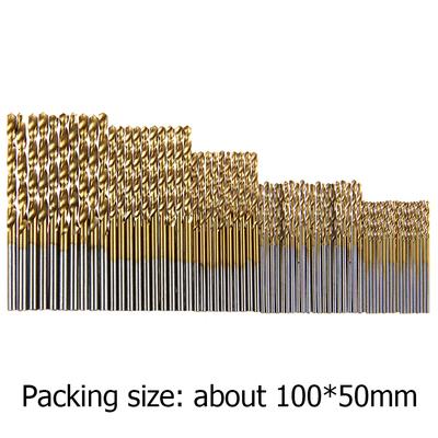 70pcs 1.0-3.0mm HSS Twist Drill Bits Straight Shank High Speed Steel Twist Drill Bits Set Power Tool for Wood Plastic Aluminum