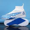 New Professional Football Shoes Boys High-top Youth Student Game Training AG Long Nail Broken Nail Sports Shoes