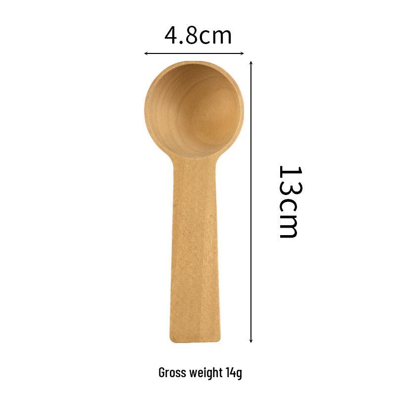 Children's Mini Wooden Spoon - 5g Solid Wood Measuring Spoon for Coffee or Milk Powder